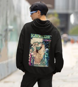 The Copy Ninja with a Legacy of Shadows Printed Black Cotton Hoodie For Men