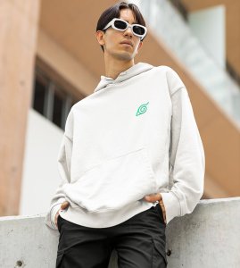 The Wood-Style Ninja with a Heart of Balance and Strength Printed White Cotton Hoodie For Men