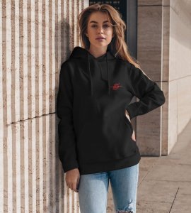 The Master of Genjutsu and the Burden of Truth Printed Black Cotton Hoodie For Women