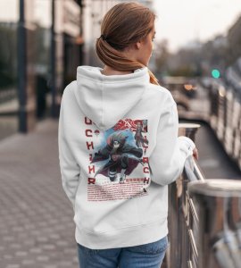 The Master of Genjutsu and the Burden of Truth Printed White Cotton Hoodie For Men