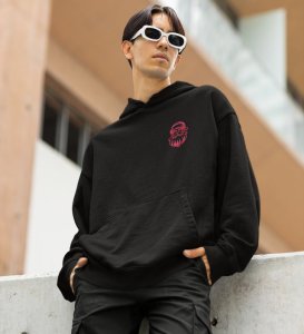 A Charming Boy Saying  Now I am  Not That Special  Printed Black Cotton Hoodie