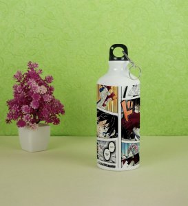 Water Breathing Master Giyu Manga Printed Sipper Bottles