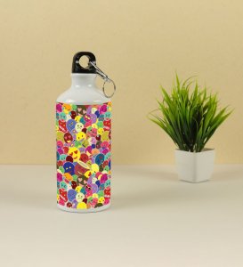 Emoji Party: Bright and Cheerful Designs on Aluminium Water Bottle 600ml