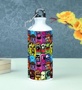 Cool Mobs for a Refreshing Sip on Aluminium Water Bottle 600ml
