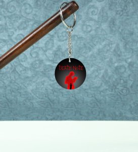 Detective L and Kira Light Anime Printed Round Keychains Pack of 2