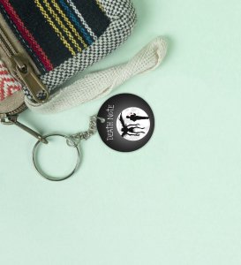 Light Yagami and Ryuk Duo Anime Printed Round Keychains Pack of 2