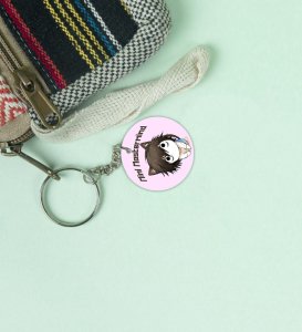 L  The Mini Mastermind of Strategic Brilliance and Mystery Anime Printed Round Keychain Pack Of 2