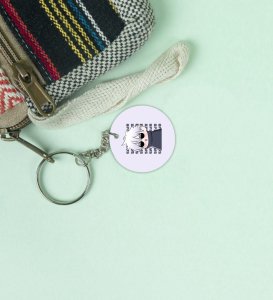 Little Gojo Satoru Iconic and Compact Anime Printed Round Keychains Pack of 2