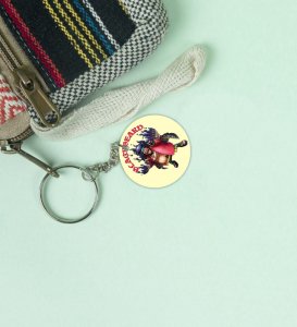 Blackbeard The Fearsome Pirate King Anime Printed Round Keychains Pack of 2