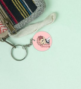 The Adorable Little Sukuna Mini King of Cursed Energy Anime Printed Round Keychains Pack of 2