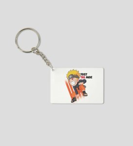 Naruto Awakening The Power Of Shukaku  Printed White Anime Keychains Pack Of 2