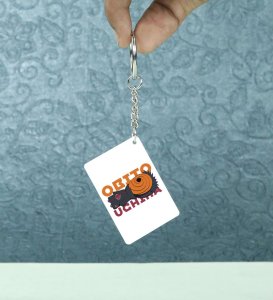 Tobi Masked Chaos  Printed White Anime Keychains Pack Of 2