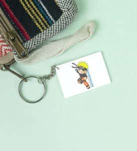 Naruto Rasengan Power  Printed White Anime Keychains Pack Of 2