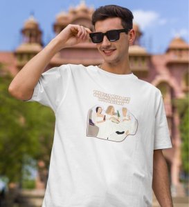 The Best Beers White Round Neck Cotton Half Sleeved Men T Shirt with Printed Graphics