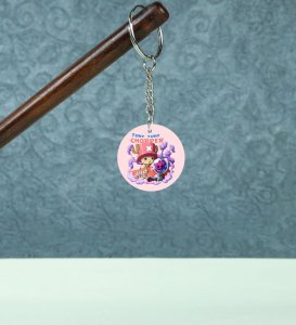 The Reindeer Who Experimented for the Good Printed Round Keychains Pack of 2