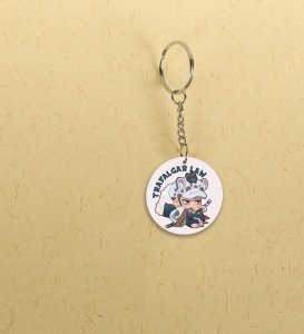 The Surgeon of Death Protects His Rice Cake Anime Printed Round Keychains Pack of 2