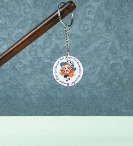 Young Cat Burglar Charm Anime Printed Round Keychains Pack of 2