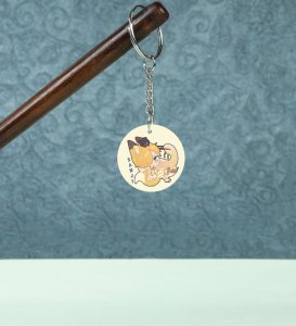 Charming Young Cook Anime Printed Round Keychains Pack of 2