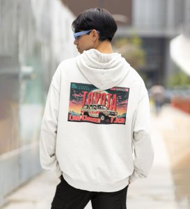 Iconic OffRoad SUV Built for the Road Less Traveled  Printed White Hoodie for Men