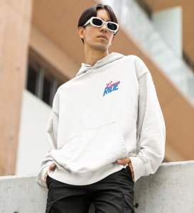 R35 Where Power Knows No Limits  HighPerformance Car Printed White Hoodie for Men