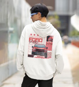 The Toughest Pickup  Dominant Performance Truck Printed White Hoodie for Men