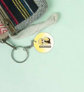 Sweet Thunder: Printed Round Anime Keychains Pack of 2