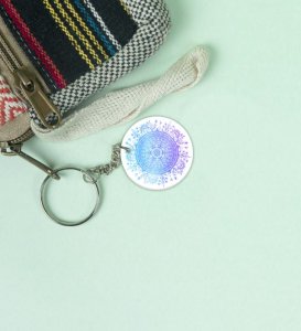 Art of Balance: Printed Round Keychains Pack of 2