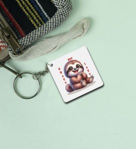 Crazy But Lazy Printed Keychains