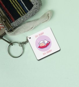 Sleeping Sheep Printed Keychain