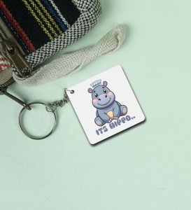 Dumbo Vibes Adorable Hippo Printed Keychain