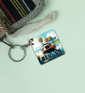 Boat Rides Aur Kerala Vibes Printed Keychain Pack of 2
