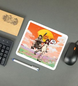 Playful Couple Adventure Printed Mousepad