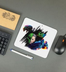 Cosmic Warzone: Alien vs Human Printed MousePad