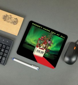 Psychedelic Peace Bloom Printed Mousepad