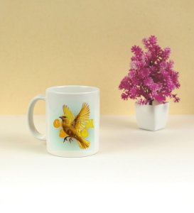 Yellow Flight Design Printed Coffee Mug 250ml