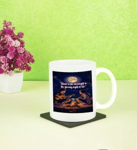 Campfire Melodies and Moonlight Moments Printed Coffee Mug