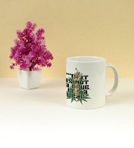 Sassy Leaf Art with Bold Quote Printed Coffee Mug 250ml