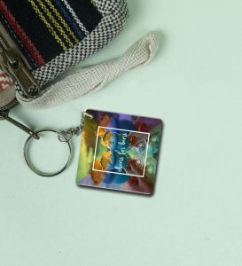 Tropical Fun and Cold Vibes Only Printed Keychain Pack of 2
