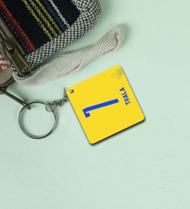 Be Still Typography for Inner Balance Printed Keychain Pack of 2