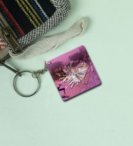 Emotional Art With Aesthetic Charm Printed Keychain Pack of 2