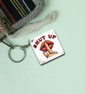 Silent Sass Printed Keychain (Pack of 2)