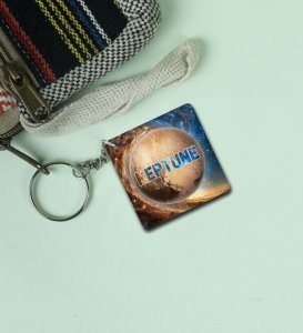Fun and Catchy Meptune Printed Keychain Pack of 2