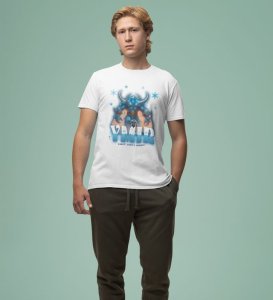 The Rise of Iceborn: Frost Realm Graphic Printed White T-Shirt