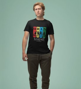 Seeker of Truth: Guardian of the Ancient Realms Graphic Printed Black T-Shirt for Men