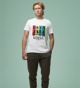 Seeker of Truth: Guardian of the Ancient Realms Graphic Printed White T-Shirt for Men