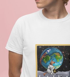 First in Orbit: Laika's Space Tale Graphic Printed White T-Shirt