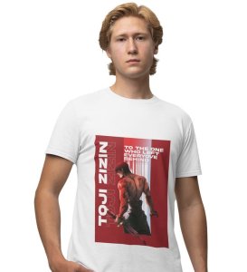 Lone Blade: Left Everyone Behind Graphic Printed White T-Shirt