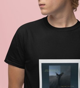 Blaming Myself Softly: All My Fault Graphic Printed Black T-shirt