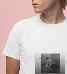 Waiting in Stillness: The Space Between Us Graphic Printed White T-shirt