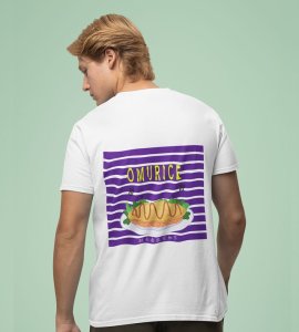 Rolling in Flavor: Omurice Mood On Begins Graphic Printed White T-shirt